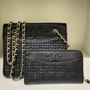 Tory Burch Crossbody with matching zipper wallet